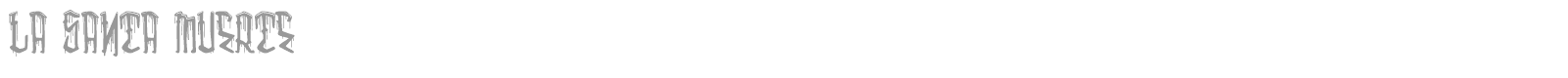 La Santa Muerte font preview